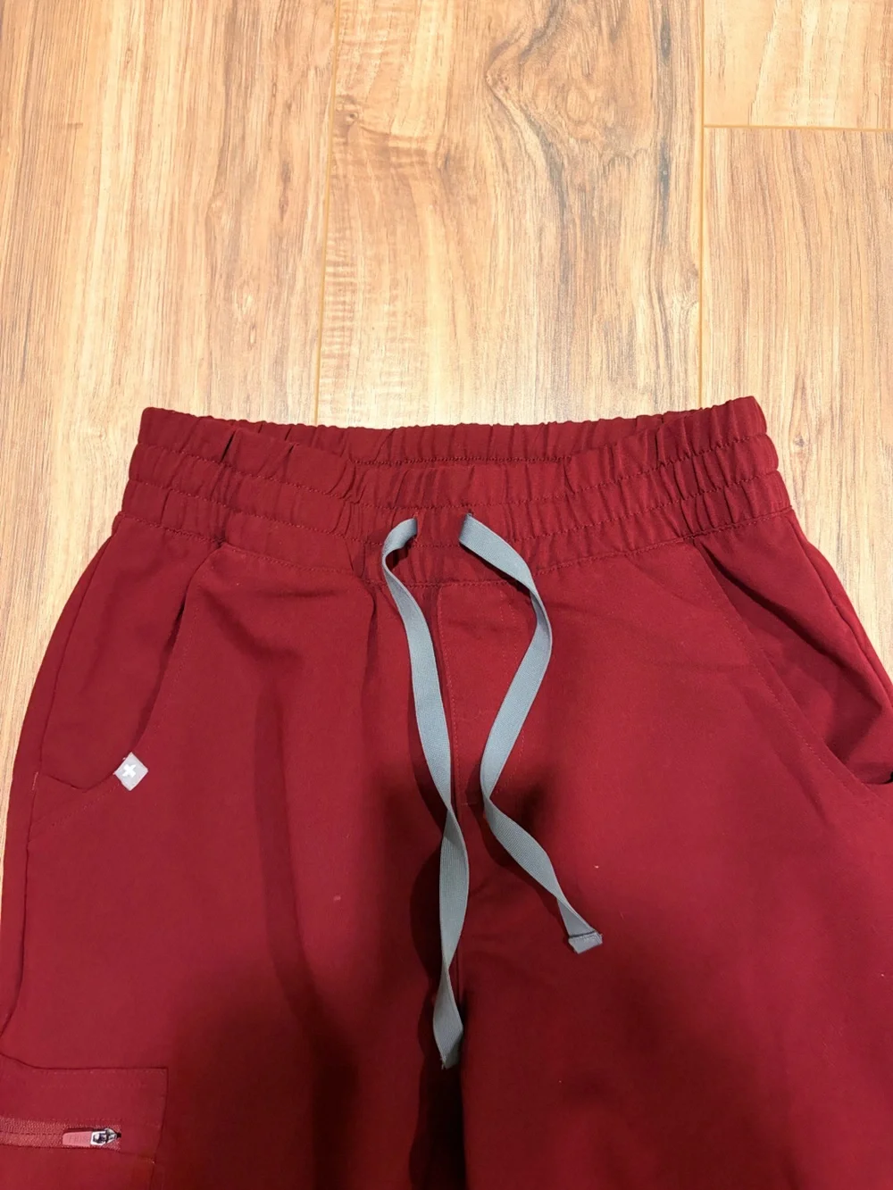 Figs Jogger Scrub Pants with Gray Drawstring